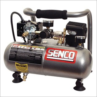 Senco Montage Kompressor PC1010 Leiseläufer 8 Bar 20L/min Abgabeleistung 3,8L Kessel