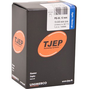 Agrafes Tjep PE-30 10mm galvanisées pour agrafeuse TJEP PE 30/16 Paslode 1000 S30 KL-22.1 15M