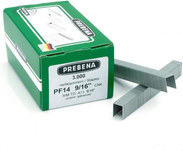 Klammern verzinkt 11/14mm für Prebena PF014CNK HFPF09 DNPF16 Stanley 6-PHT150 Bostitch BHT150C KL-35