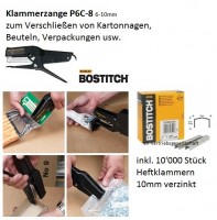 Bostitch Büro Heftklammern 4,0mm verzinkt für Klammerzange Heftzange HP65 Lady P 