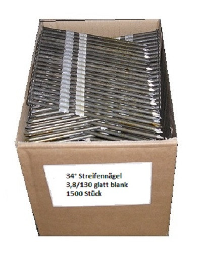 660 clous en bande 20° 4,6x145mm lisses brillants pour cloueur Bostitch Prebena Paslode KMR BeA 0,66M